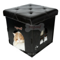 DogLemi Neues Design Funktionelle Natur Holz Deluxe Faltbare Pet House Cave und Stuhl